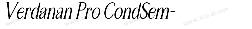 Verdanan Pro CondSem字体转换